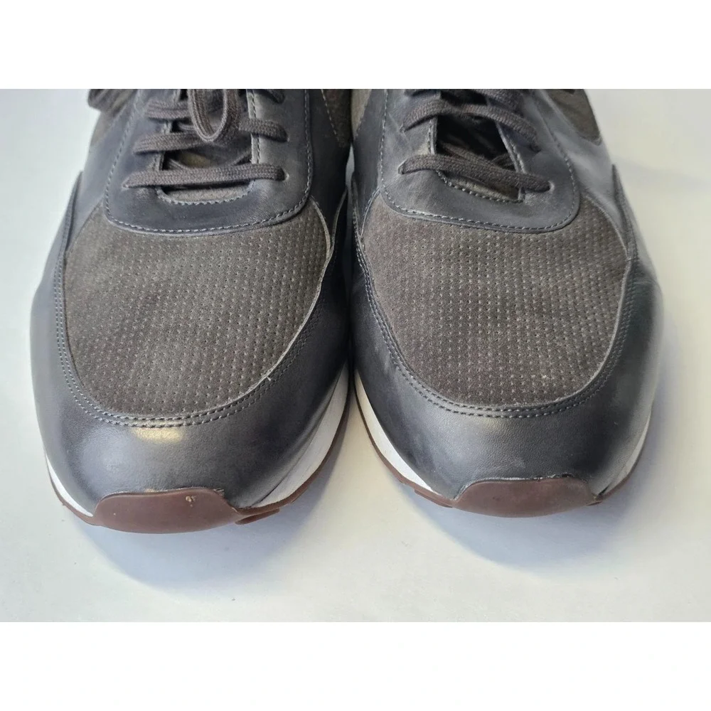 Johnston & Murphy‎ Malek Men's Sneakers Size 13 Gray Leather Suede Classic Shoes